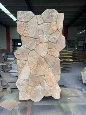 Panneaux muraux extérieurs Polyuréthane moderne PU pierre de culture artificielle légère pierre de marbre artificielle PU