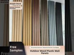 Panneaux muraux WPC PVC à grain de bois de haute qualité pour la décoration intérieure