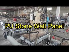 Panneau mural en pierre PU 1220*2440 pour la décoration extérieure en arrière-plan de briques Démonstration en polyuréthane