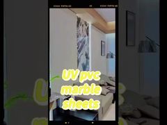 La feuille UV en marbre